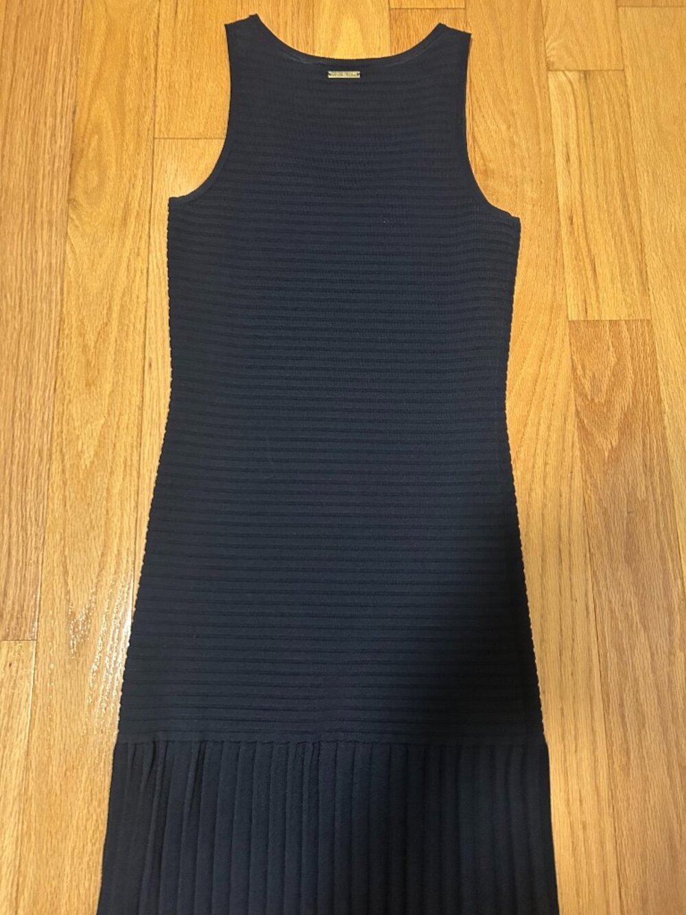 Michale Kors Navy Waffle Dress